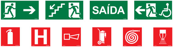 Placas de sinalização